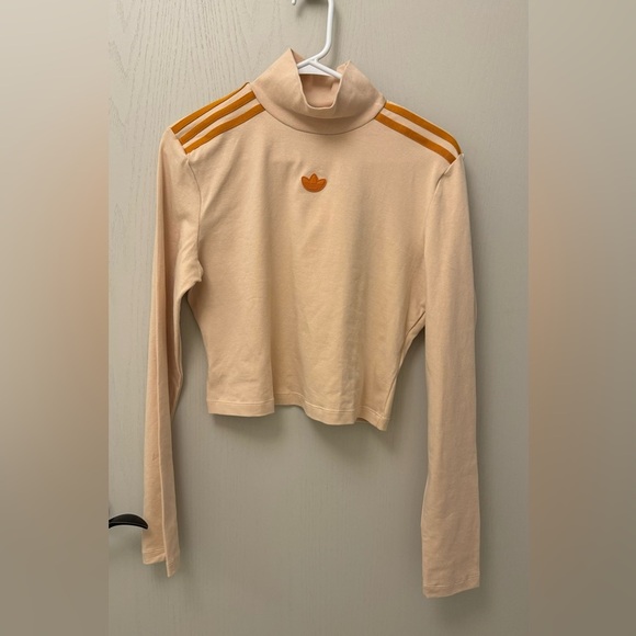 NWT adidas originals long sleeve t shirt halo blush orange Size L - Picture 2 of 11